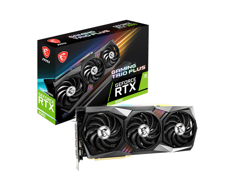 MSI GeForce RTX 3080 GAMING TRIO PLUS 10G LHR